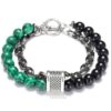 Pulseira de Pedra Natural com Corrente
